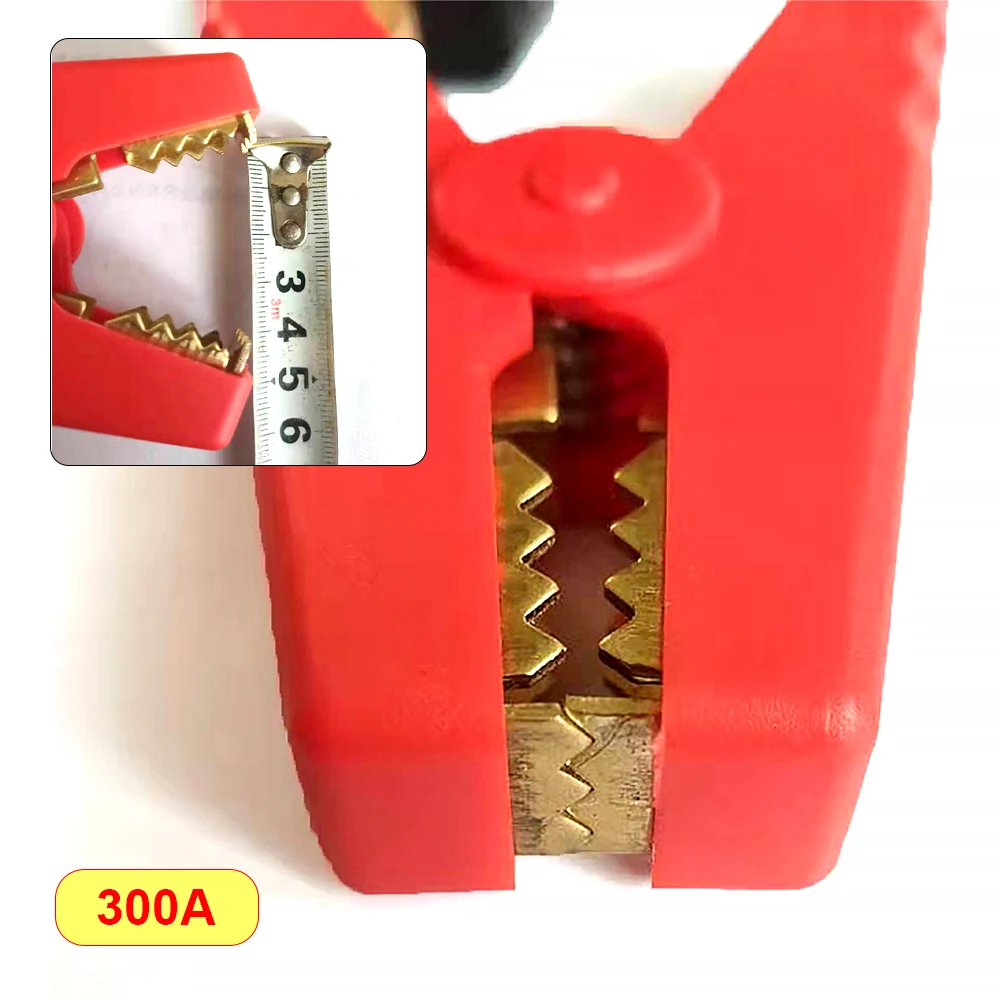 50A 300A Copper Plated Pure Copper Alligator Clips Terminal Electrical Battery Crocodile Clamp Test Connector for Jumper Cables