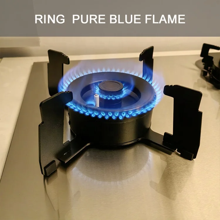 Magic Fold Burner High-power 5 burner Gas Stove Stainless Steel Top Built-in Gas Cooker