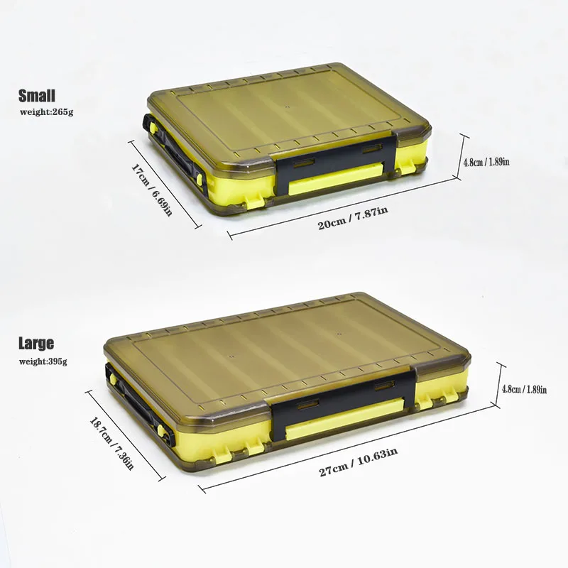 Double Sided Tackle Box Box Fishing Gear Accessory Storage Box Fishing Bait Box Mino Hard Bait Pencil Squid Fake Bait Box