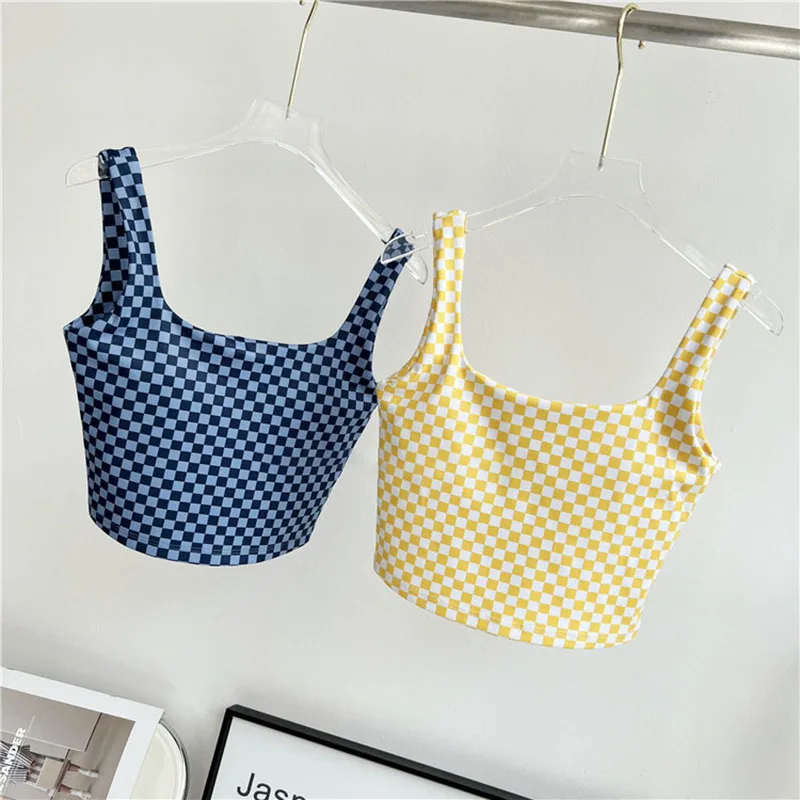 Women Lattice Vest Tape Yoga Crop Top High Impact Sports Bra Workout  Fitness Bra Padded Push Up Running Clothing