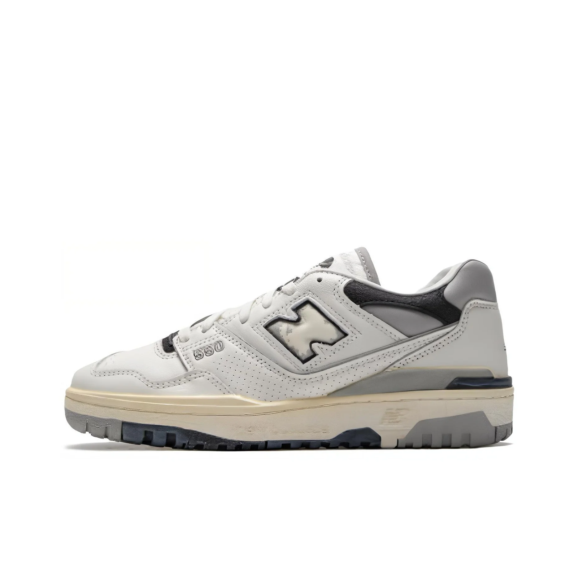 New Balance NB 550 Skateboard Shoes Unisex Low Top Black White BB550VGB