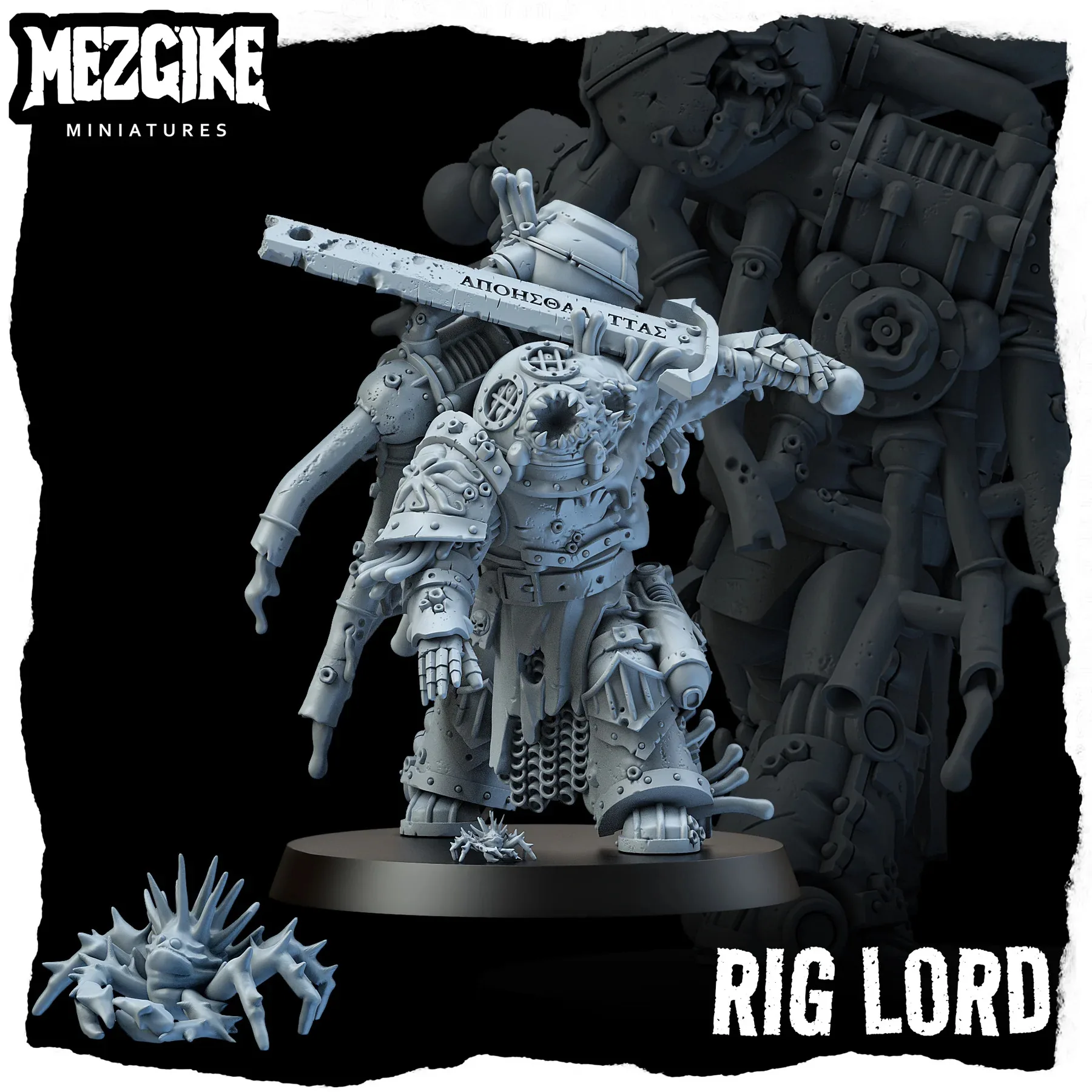 

Rig lord, Emissary of the Sunke, Plague Figure, Space Walker, Plasma Gun, HD 3D Printed Resin Model, Action Guard Proxy Wargame