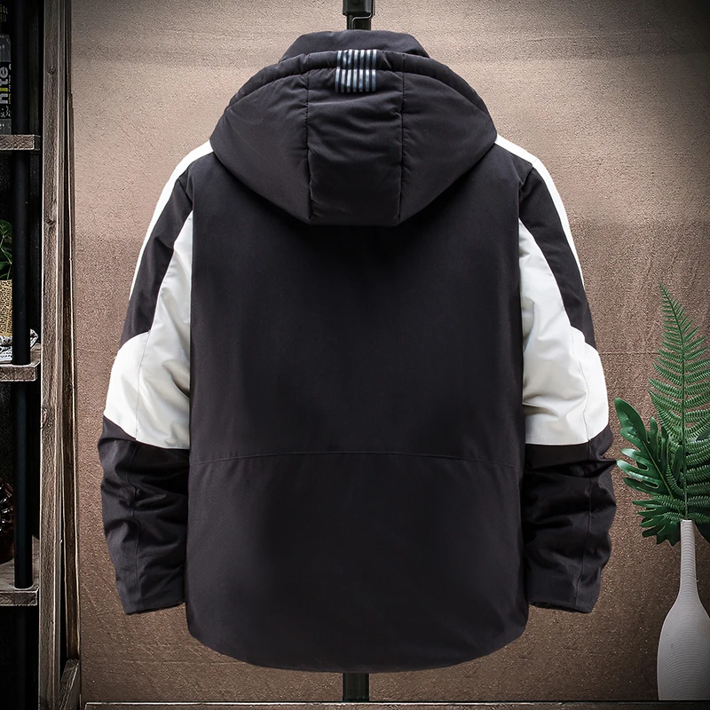 

Faionable 2025 New Sle down Jaet for Men And Women Couple Trendy Korean Version Outerwear Polyester Fiber White Du down