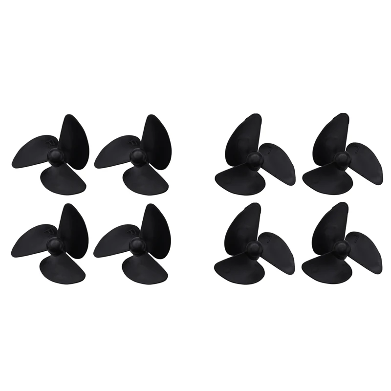 8Pcs 3-Blade Propeller 4 Left & 4 Right For Flytec 2011-5 Fishing Bait Boat Fish Finder RC Boat Spare Parts Accessories