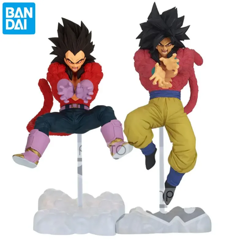 Bandai Dragon Ball GT Super Saiyan 4 Son Goku Vegeta IV TAGFIGHTERS 100% Original Anime Action Figure Toys for Boys Girls Gifts