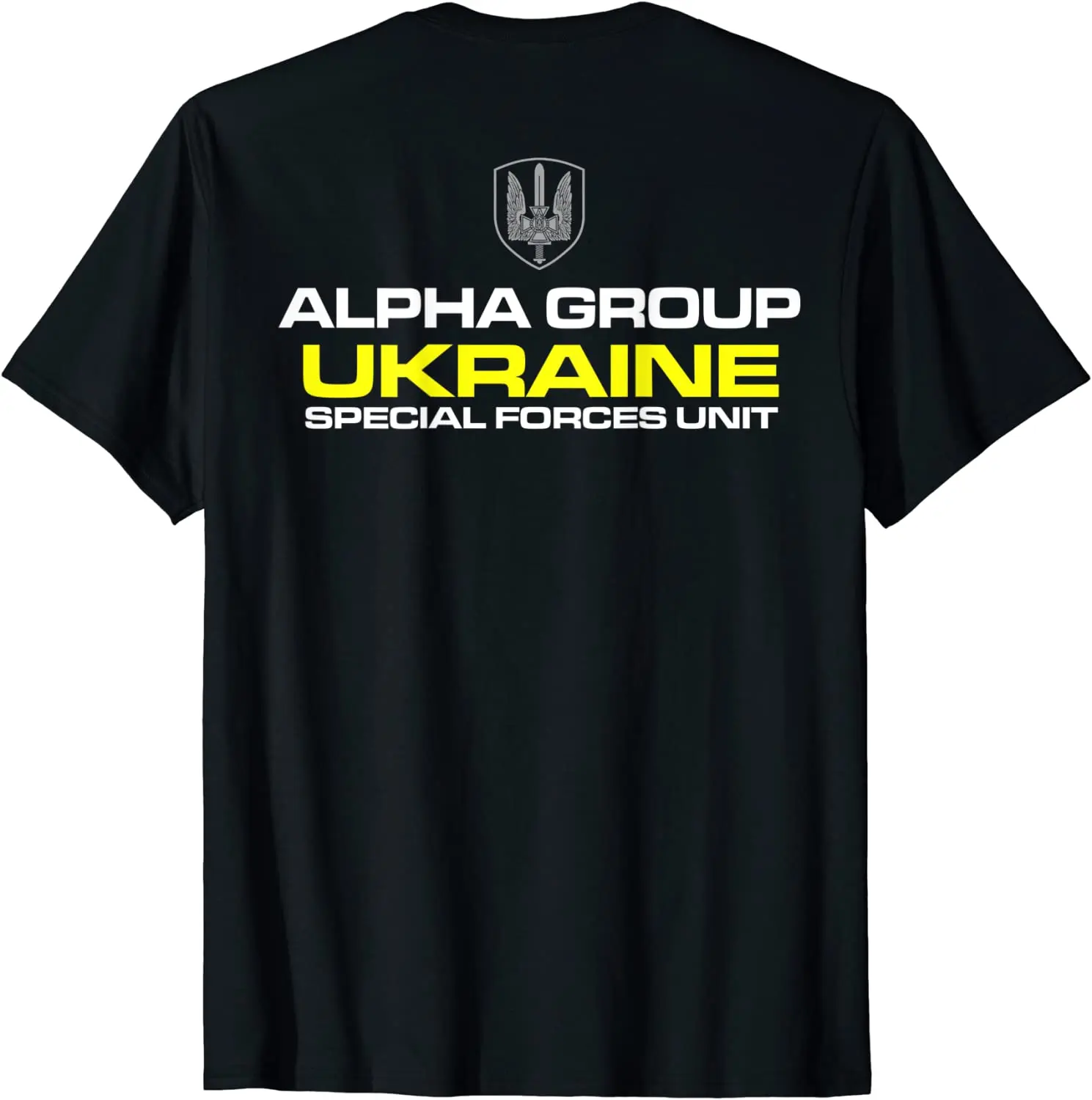 Ukraine Special Forces Alpha Group Spetsnaz SBU Men T-shirt Short Casual 100% Cotton Shirts Size S-3XL