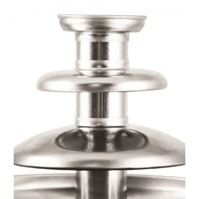 جوكا براند نافورة شوكولاتة كهربائية ومحمولة بثلاث طبقات. آلة فوندو الفولاذ المقاوم للصدأ خمر ، أنيقة ومبتكرة وممتعة لإذابة جميع أنواع الشوكولاته. مثالية للأحزاب و الأطفال.