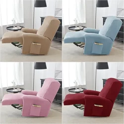 4 Pcs Split Recliner Sofa Cover Velvet Lazy Boy Armchair Covers Elastic Reclining Chair Covers Single Sofa Protector Slipcovers