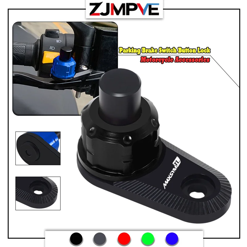 

2023 Parking Button For SYM MAXSYM TL 500 Maxsym TL500 Motorcycle Parking Brake Lever Switch Button Auxiliary Semi-automat Lock