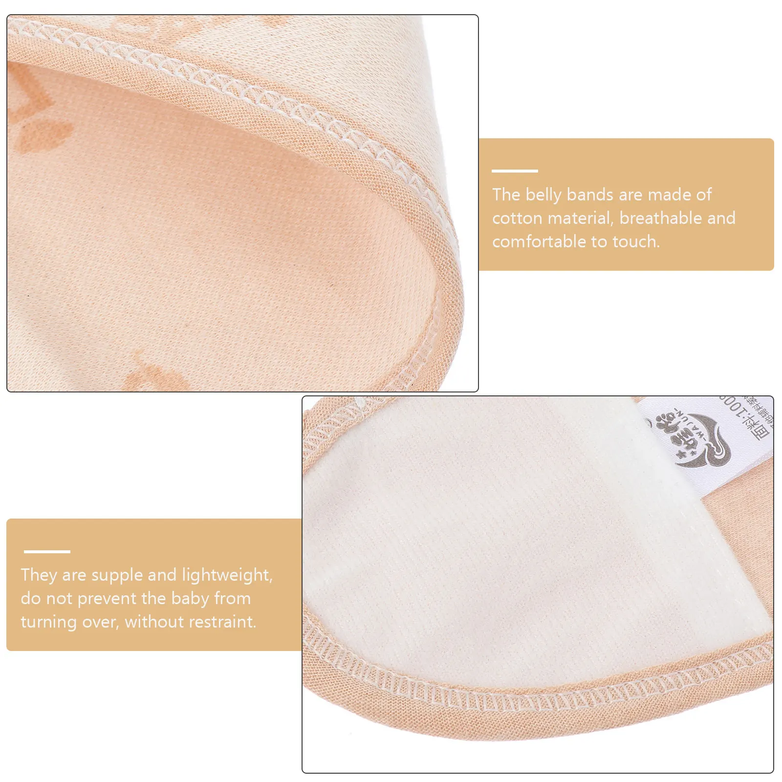 

4 Pcs Belly Toddler Bellybands for Infant Newborn Belts Navel Portable Supplies