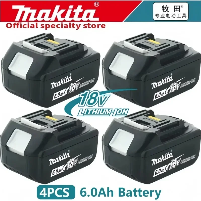 Genuine For Makita 18v Battery With Charger Rechargeable Lithium Ion BL1880 LXT400 Power Tool Makita 18 v Battery 6.0Ah 5.0AH