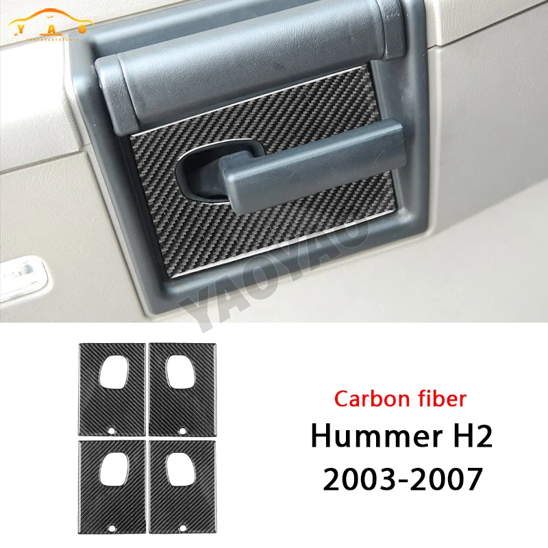 

Car Sticker For Hummer H2 2003 2004 2005 2006 2007 Carbon Fiber Car Interior Door Inlay Cover Trim Accessories