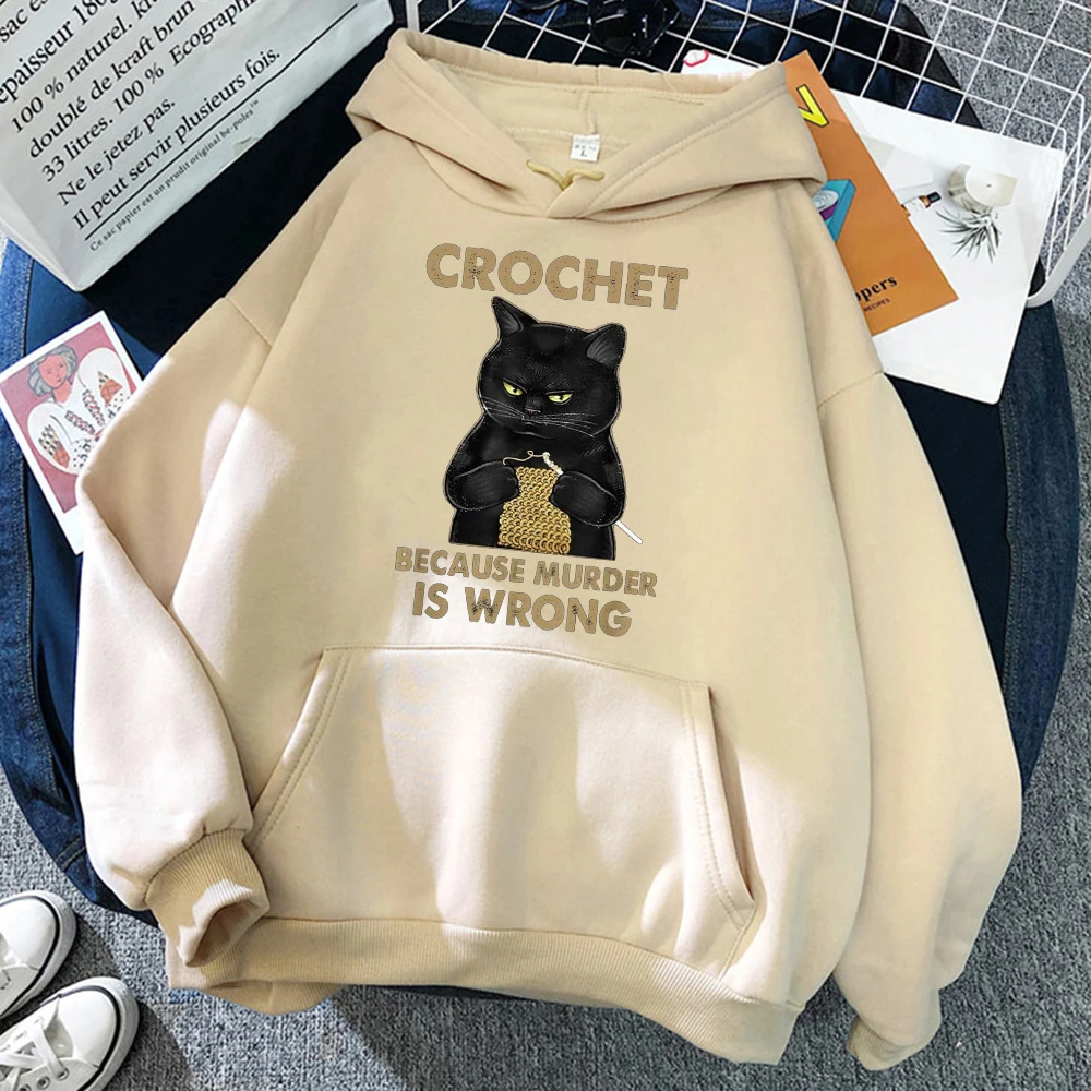 Gehaakte dameskleding hiphop truien hoody nieuwe casual oversized kleding fleece losse hoody dames