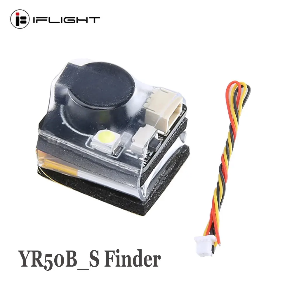 IFlight FPV 쿼드콥터 및 RC 비행기용 LED 조명 알람, YR50B_S 파인더 부저, 100dB BB 링, 100 데시벨 프로그래밍 가능 BF F7