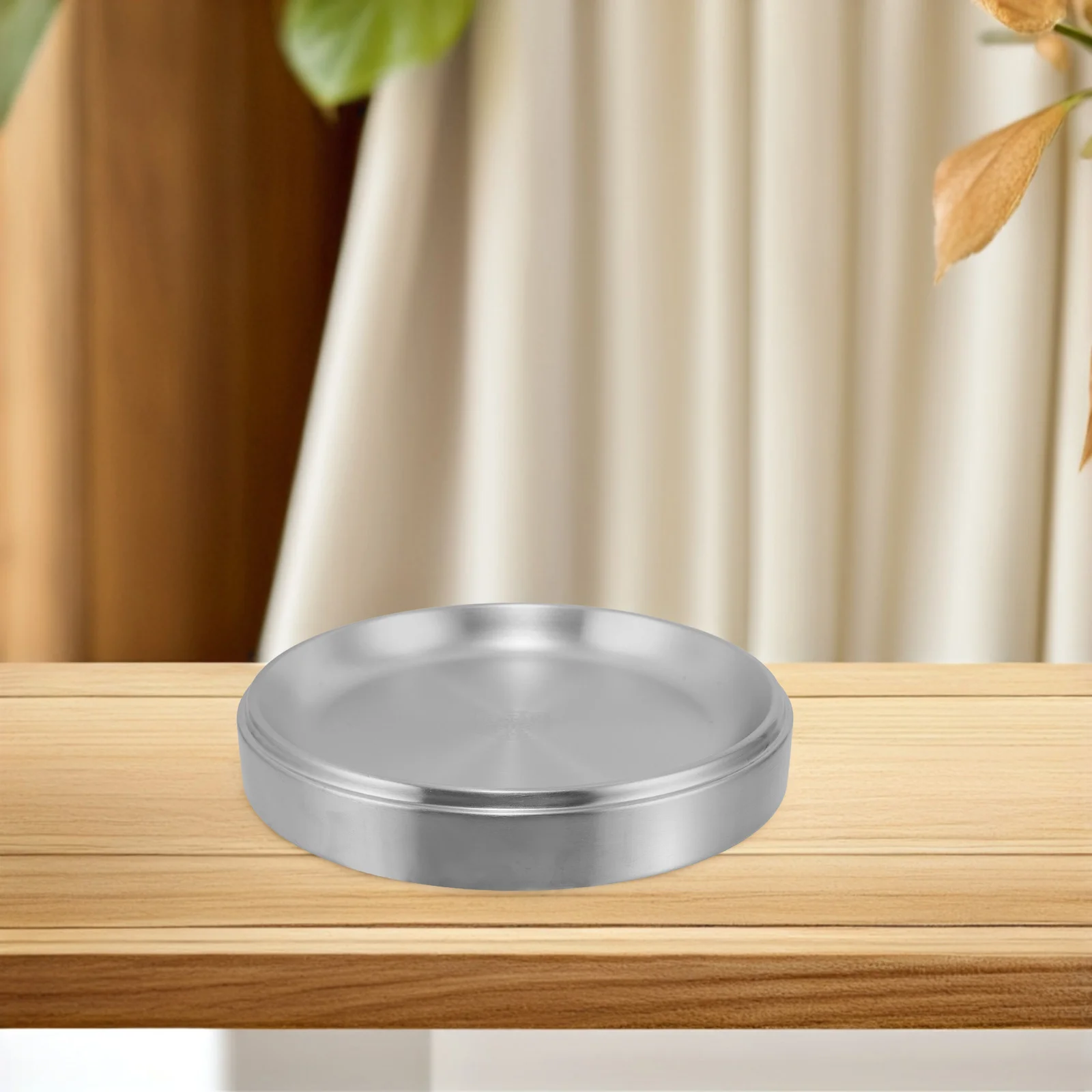 

Stainless Steel Round Stackable Grilling Plate Multi Purpose Bbq Serving Tray for Outdoor Home Use Grilling Platter