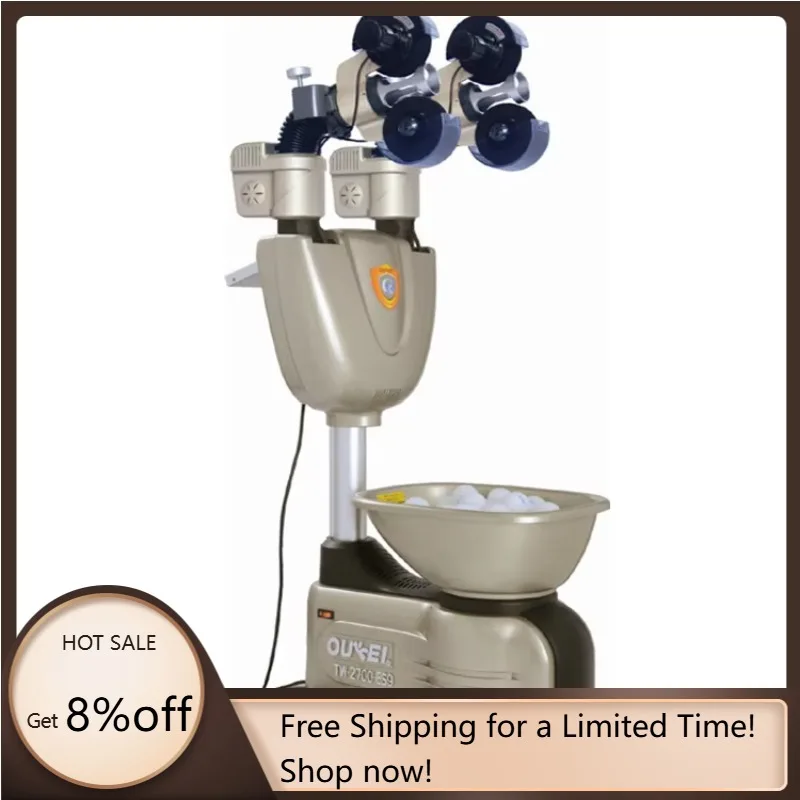 

STLF OUKEI ES9 Double Heads Premiere Automatic Ping Pong Training Machine Advanced Table Tennis Robot