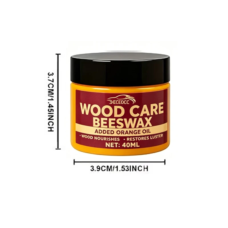 Wooden Goods Care Beeswax Polish, Long-Lasting Protective Coating Wax, Portable Set for Guitar, Wood Floors, Bracelets & Antique