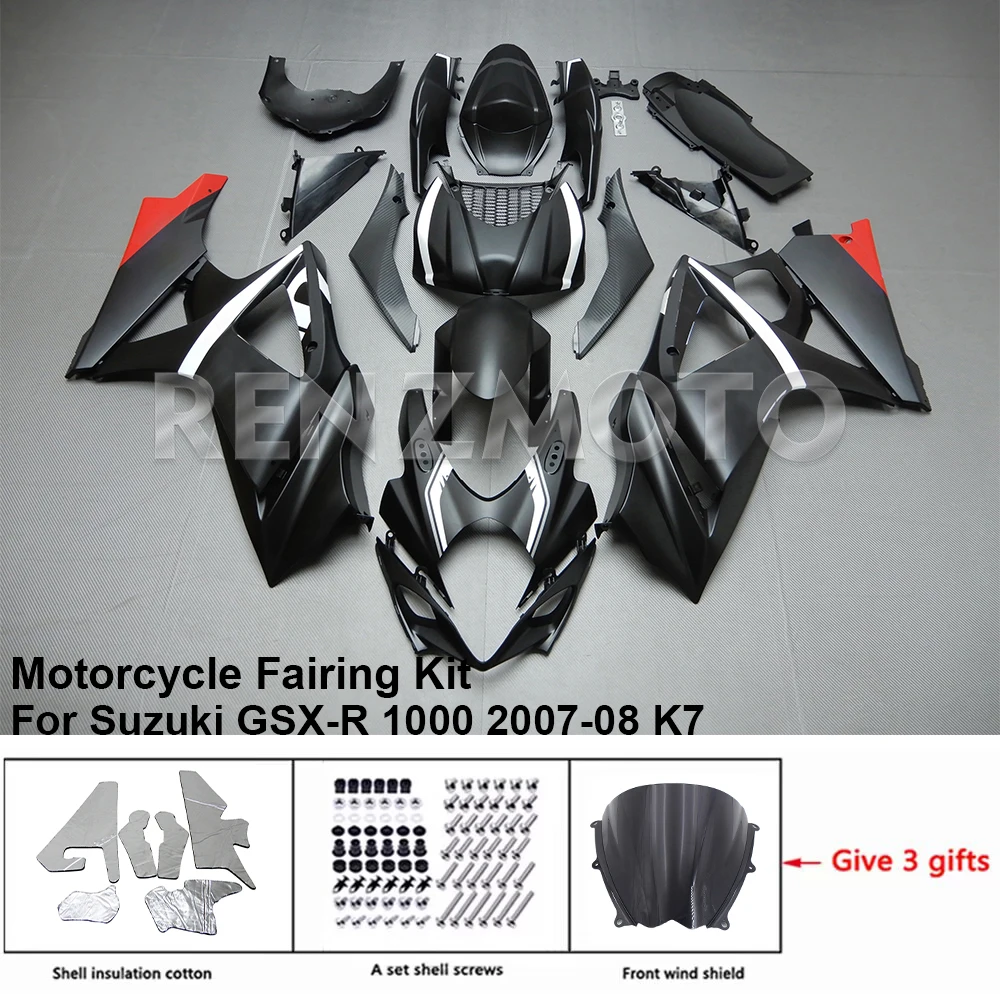 

Motorcycle Set Body Kit Fairing For Suzuki GSX-R 1000 2007-2008 K7 GSXR 1000 Plastic Guard Plate Accessories Shell S1007-114a