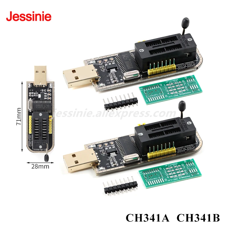 CH341A CH341B Module Programmer USB Motherboard Routing LCD BIOS FLASH 24 25 Burner WCH CH341 USB to SPI/IIC
