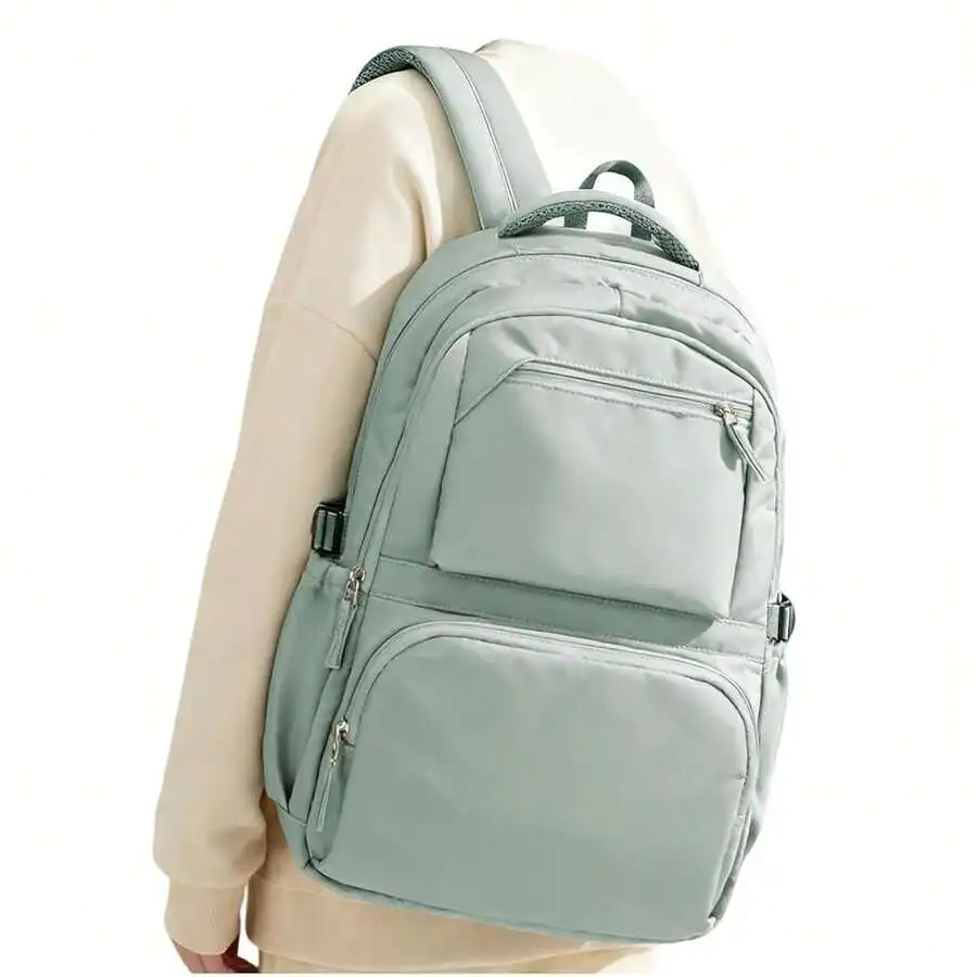 Travel Laptop Backpack For Adults With Laptop Compartment Gym School Backpack Unisex Light Green