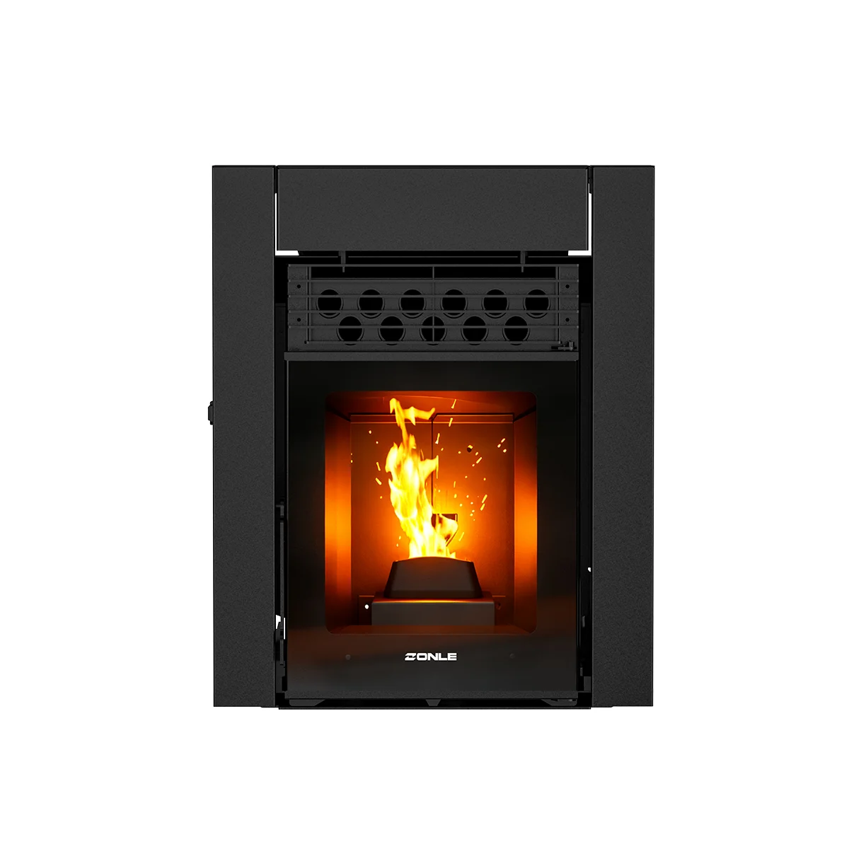 5KW European Embedded  WIFI Wood Pellet Stoves Indoor Insert Pellet Fireplace Heater for Houses