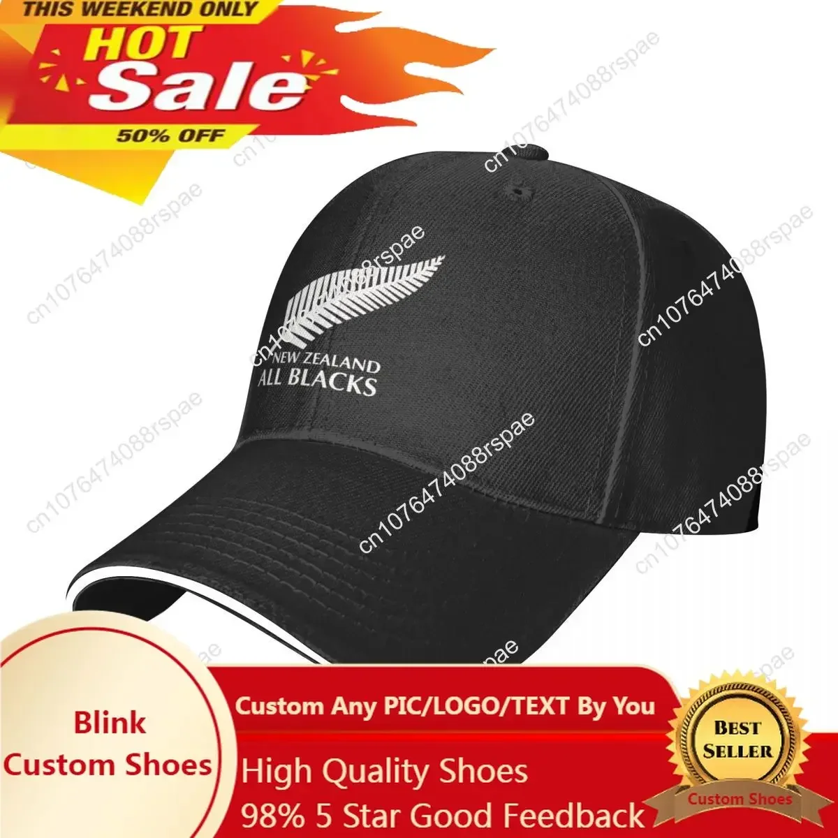 

All Blacks Rugby Cap Baseball Cap Hats Sun Hat Women Caps Men's