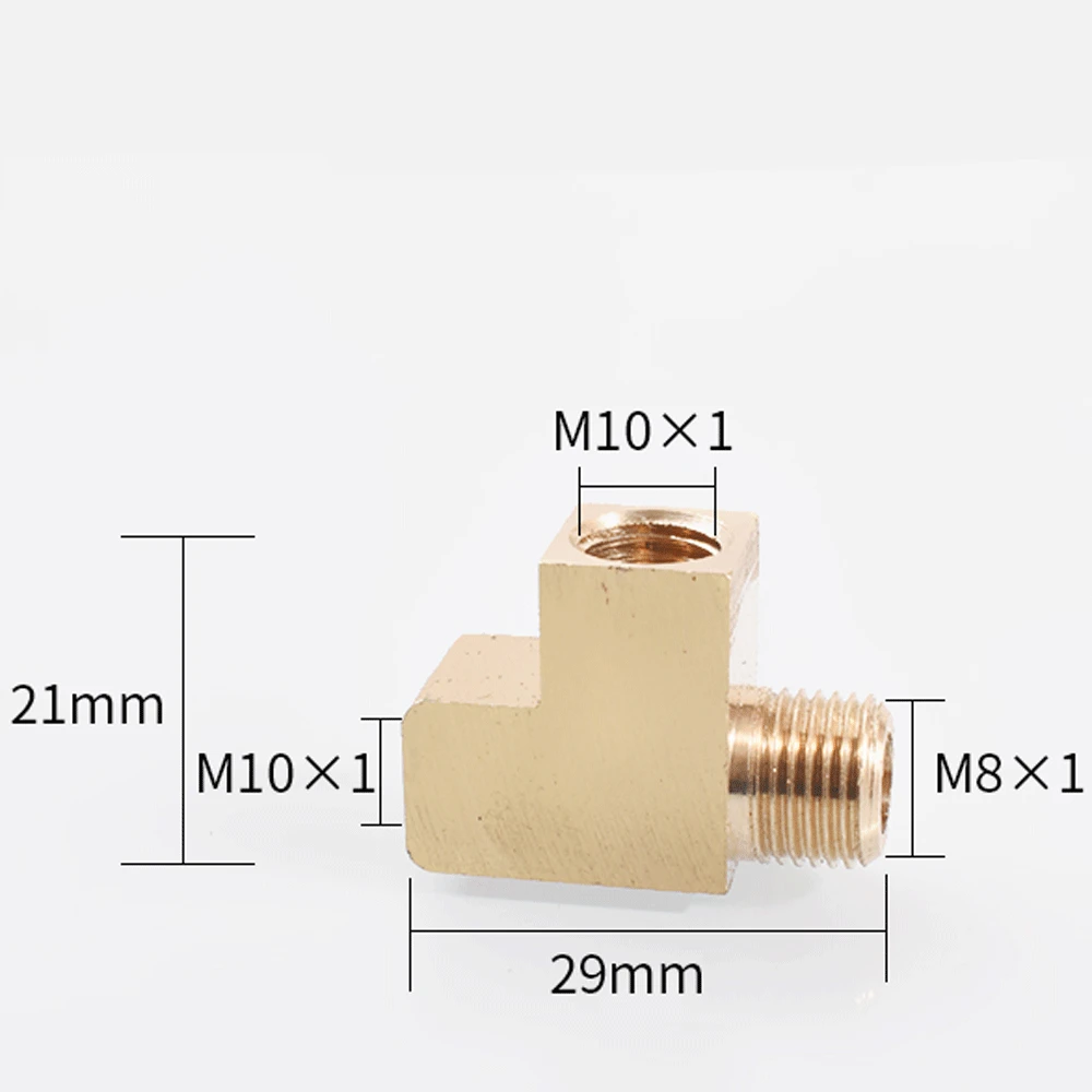 M8/10/12/14/16/18 metrische Stecker Buchse Messing T-Stück 3 Wege Rohr verschraubung Stecker Block Spiltter Wasser Gas Öl