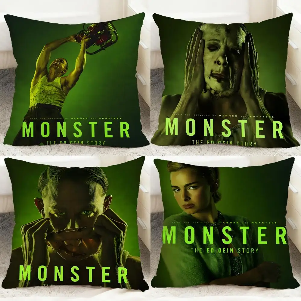 

Чехол для подушки Hot Mmonster The Ed Gein Storyied, удобный двусторонний чехол для подушки, идеально подходит для автомобиля, дивана, спальни и не только