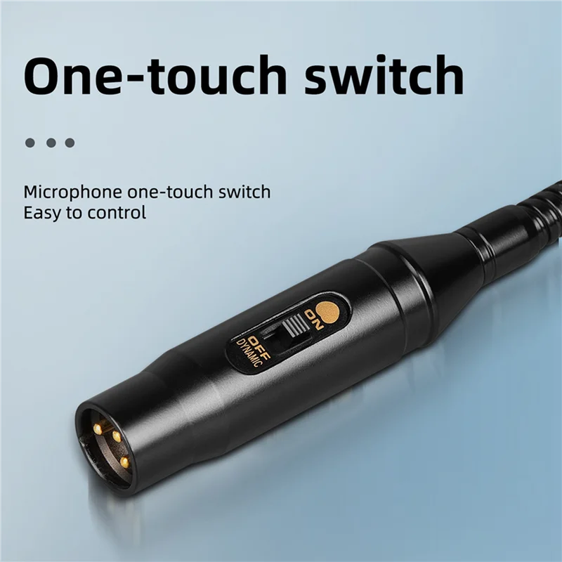 AS95-2X Professional Dynamic DJ Microphone With Switch For Mixer Dedicated Disc Shouting Microphone KTV Bar Gooseneck DJ Mic