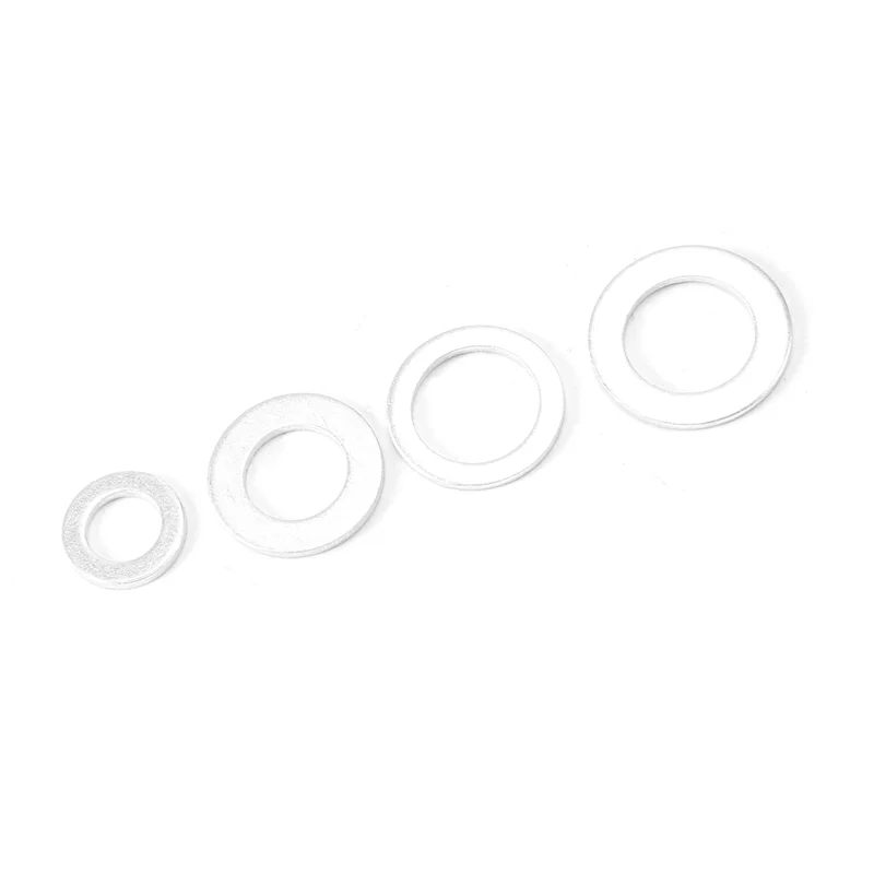 AY03-450Pcs الألومنيوم طوقا الألومنيوم شقة غسالة الألومنيوم ختم حلقة مزيج