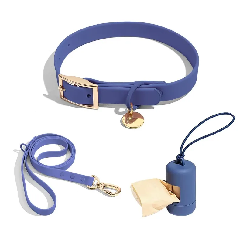 

Waterproof PVC Dog Leash & Collar Set | Anti-Pull, Durable & Customizable for Small to Large Dogs | Includes Waste Bag Dispenser