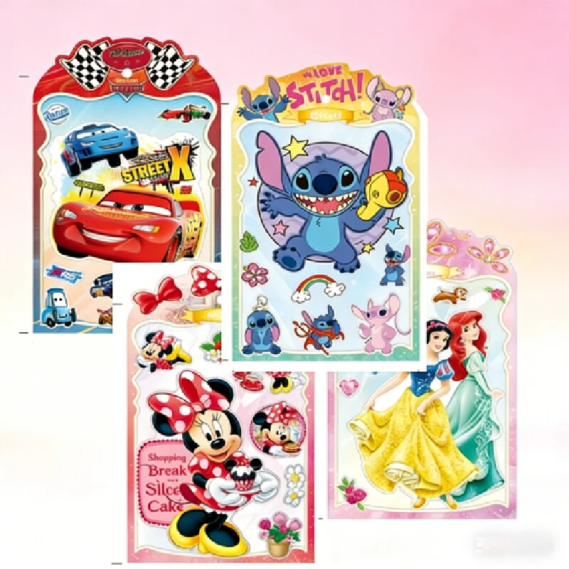 

Большие наклейки с пузырьками Евы Диснея, 3d детские наклейки из пенопласта с героями мультфильмов «Холодное сердце», декоративные книги и игрушки, праздничные подарки.