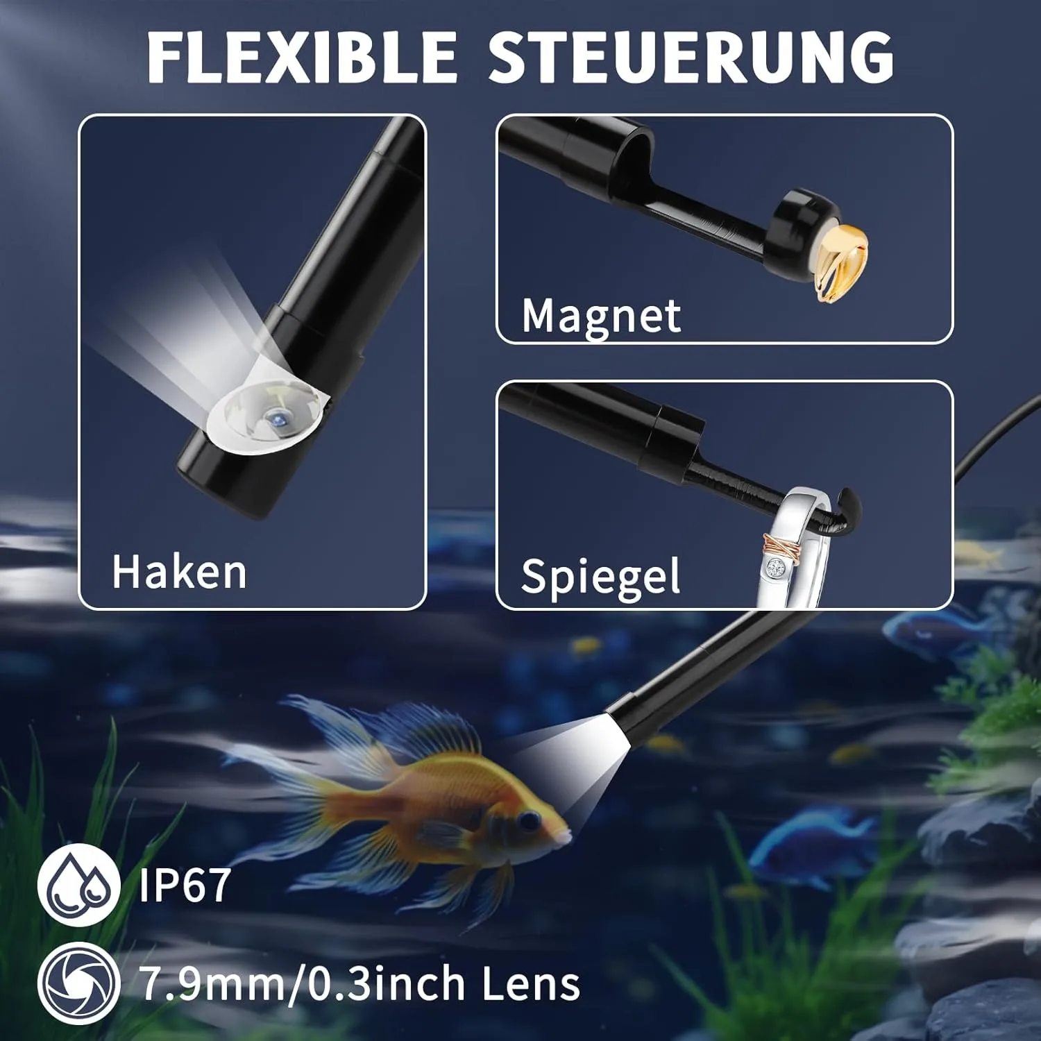 IOS Android Endoscope Camera 8MM Single/Dual Lens Automotive Boroscope Inspection Device Camera For Apple Iphone IOS Smart Phone