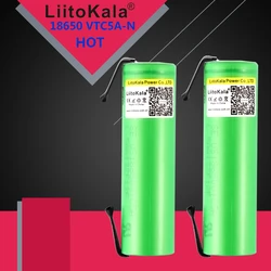 Liitokala C5A-N Max 40A Pulse 60A Original 3.6V battery 18650 rechargeable VTC5A 2600mAh High Drain 40A Battery