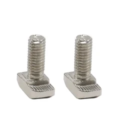 2020/3030/4040/4545 M5 M6 M8 Nickel Plated Carbon Steel Hammer Head T Bolt Screw For  Aluminum Profile