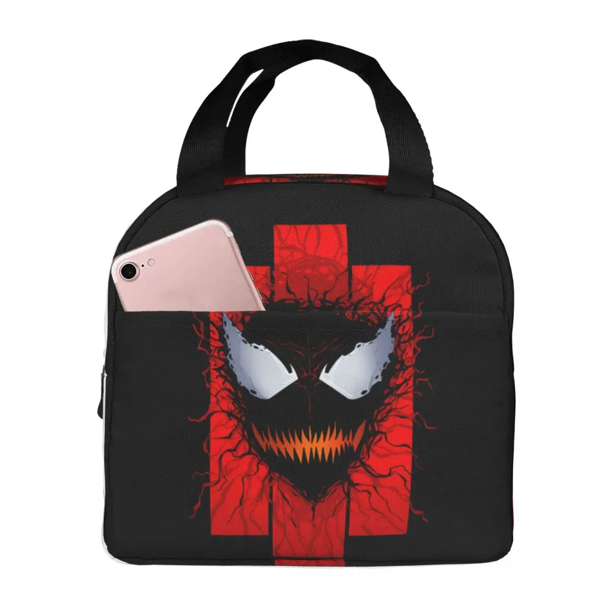 Carnage Food Container Marvel Venom The Last Dance Girl Kid All Season For Work Lunch Bag Multifunction