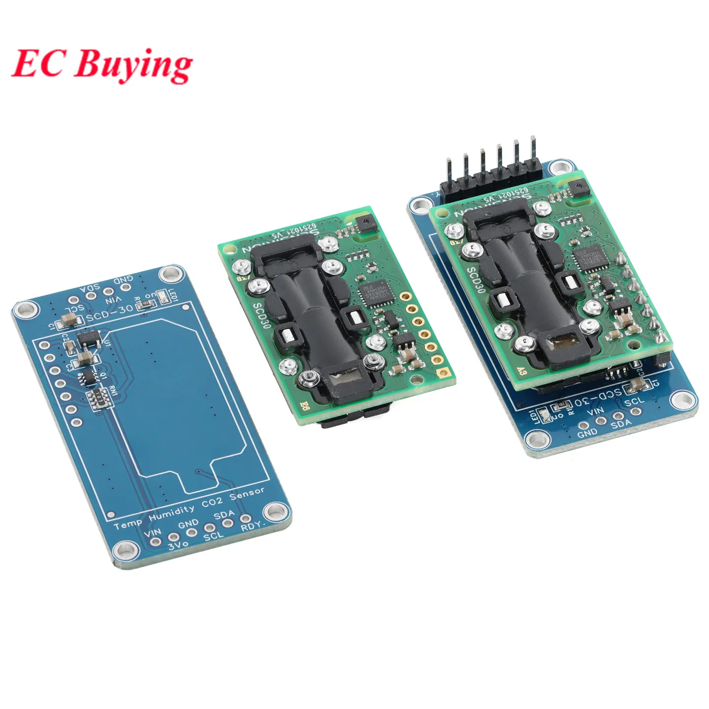 SCD30 Carbon Dioxide Temperature and Humidity Sensor Module CO2 Gas Air Quality Detection Sensor for Arduino ESP32