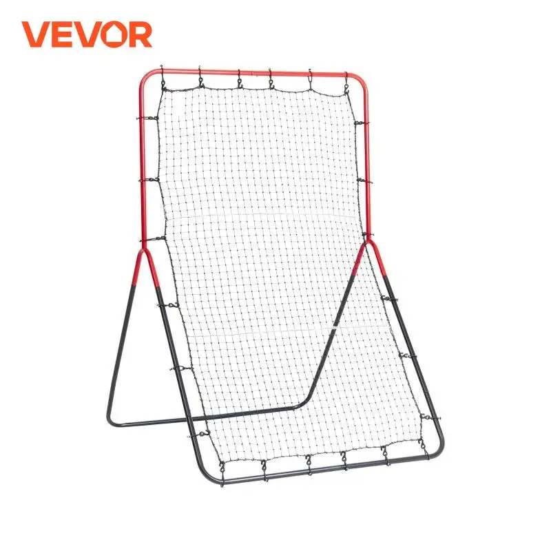 

Сетка для отскока бейсбола и софтбола VEVOR, 3 x 4,5 фута, сетка для бейсбола PitchBack, трехсторонняя сетка для бейсбола, софтбола
