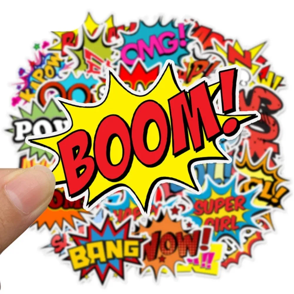 50 個英語アルファベットステッカー落書き爆発クラウド人格トロリーケースラップトップスクーター装飾