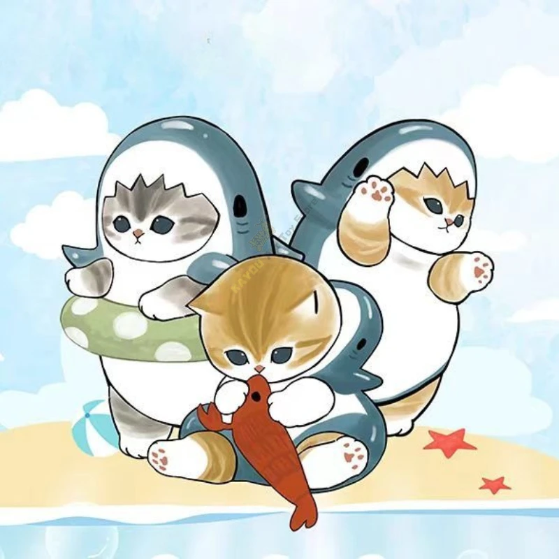 Genuine Cat Fushandi Card Healing Series Meow Meow Card Anime Peripheral Collection Card Toys Gifts