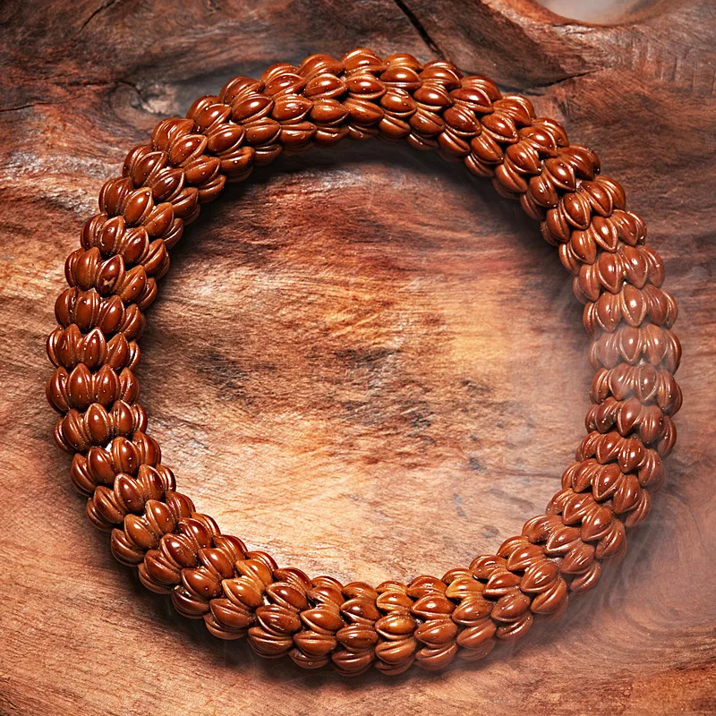 

Фиолетовый золотой браслет Бодхи с крысами, мягкая бусина Будды с твердым семеном, девять лепестков