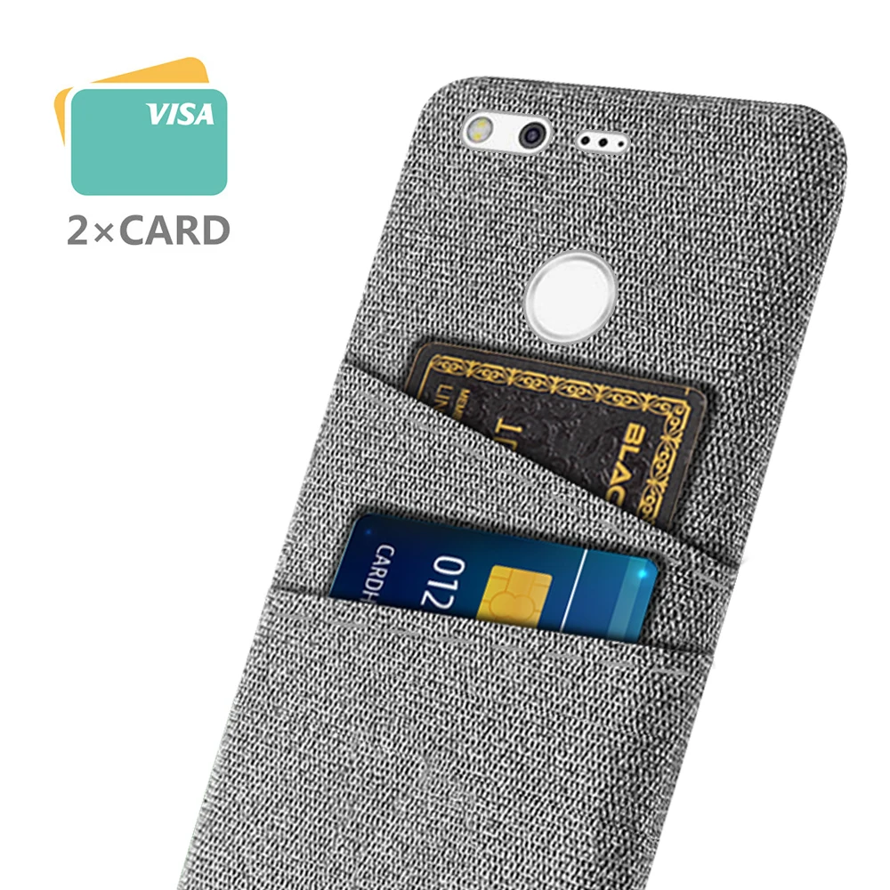 Case for Google Pixel XL Case Luxury Fabric Dual Card Phone Cover For Google Pixel 5.0" / Pixel XL 5.5" Funda Coque Capa