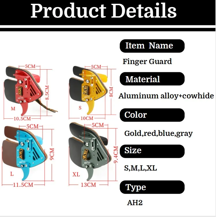 S/M/L/XL إصبع الحرس قوس منحني الرماية إصبع حماية التبويب اليد اليمنى Longbow القوس التقليدي الصيد الرماية واقية