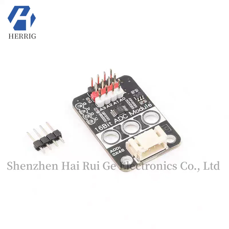 

16-bit AD conversion module IIC interface 16BitADC Module compatible with Arduino control board and LEGO holes.