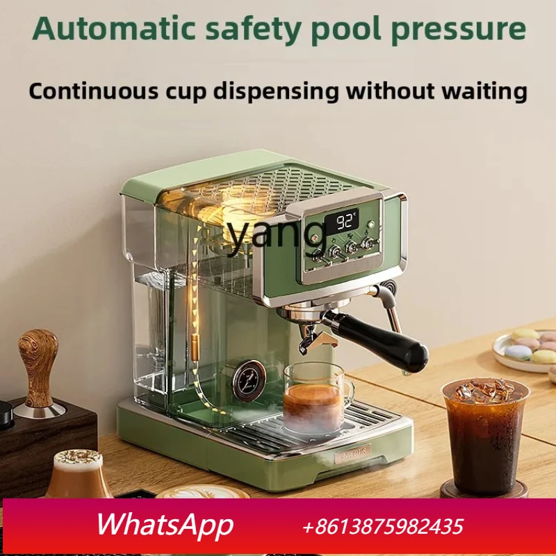 

Кофемашина полуавтоматическая lQ PE3828GR, ретро-зеленая, итальянская, для дома, компактная