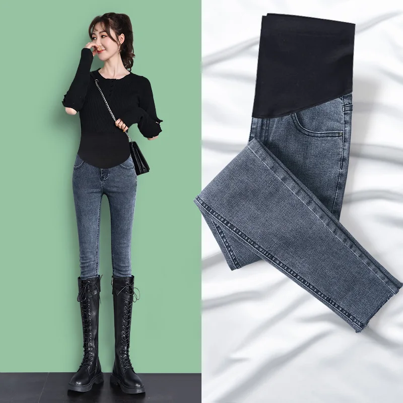 Denim Jeans Maternity Pants For Pregnant Women Clothes Nursing Pregnancy Leggings Trousers Gravidas Jeans Winter Clothing