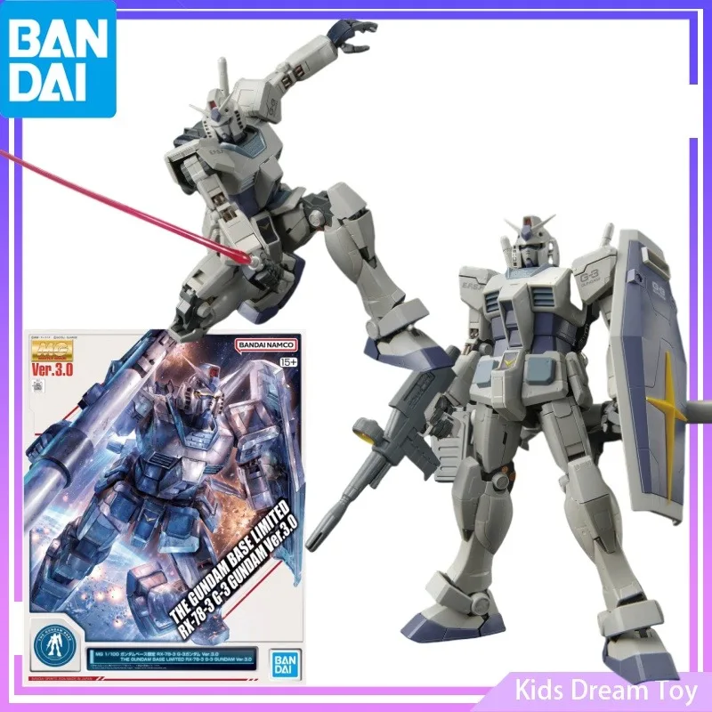 

Bandai in Stock Original MG THE GUNDAM BASE LIMITED RX-78-3 G-3 GUNDAM Ver.3.0 Anime Action Figures Toys Collectible Model Gifts