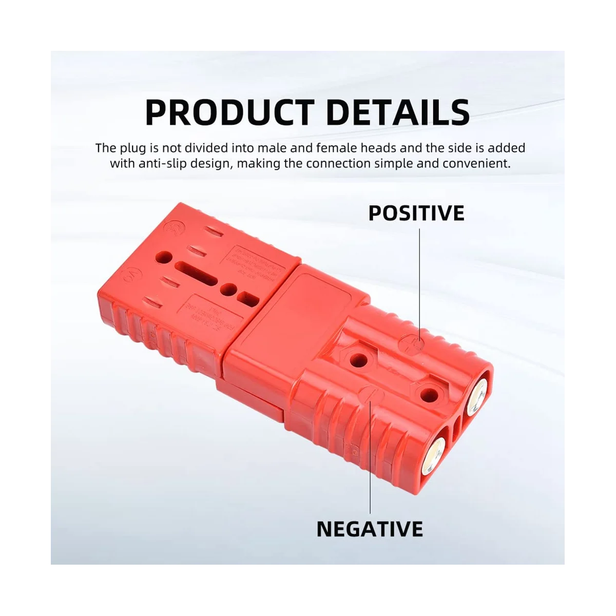Plug 4 Pcs 2-4 Gauge Connector Plug 175A 12-36V Battery Quick Connector Red Battery Quick Disconnect Wire Harness Plug Kit