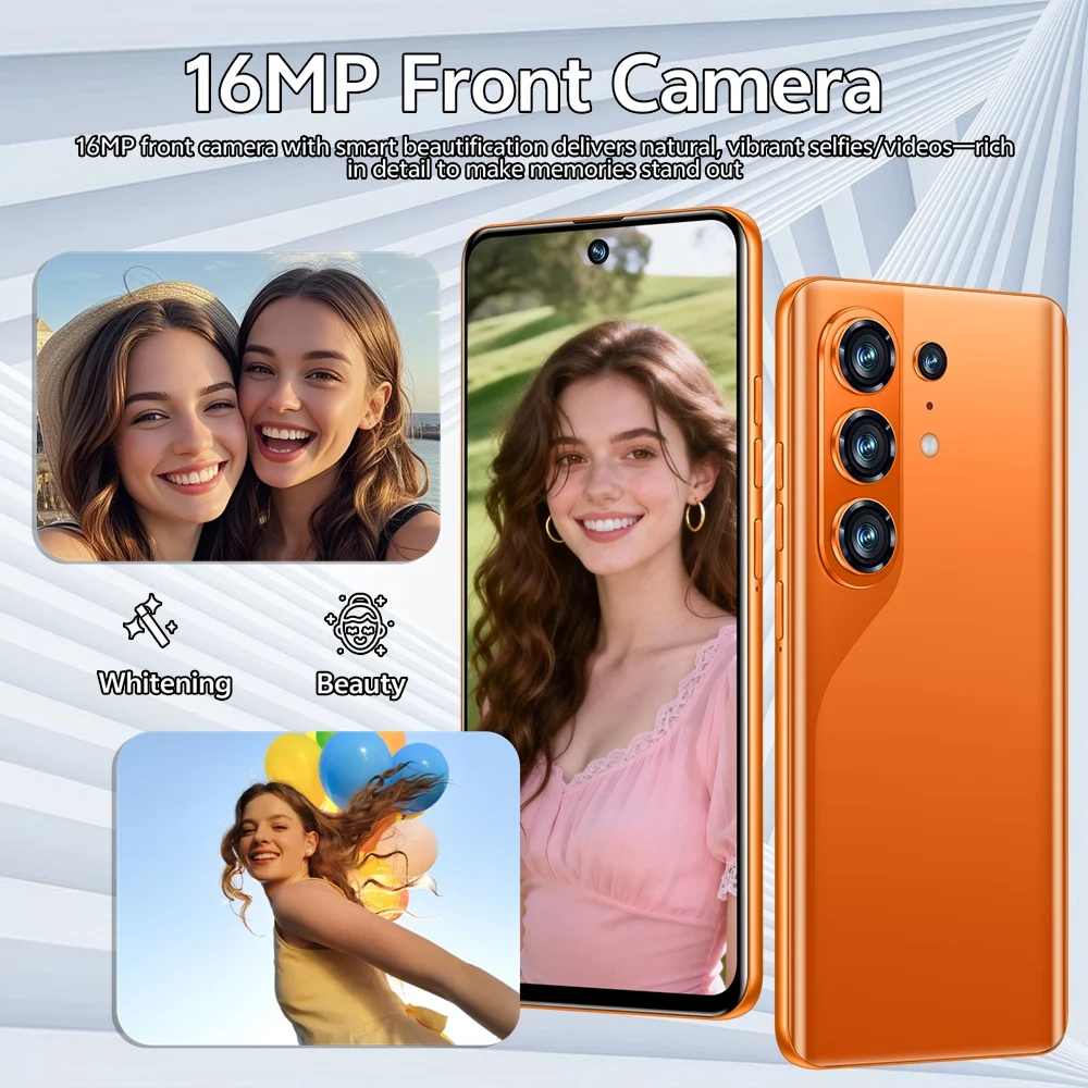 K-Touch C27 Ultra Mobile Phones Android 15 Cell Phone 7.3 Inch Screen 5G Dual SIM Smartphone 8000mAh Face Unlock 16+48MP Camera Global Version Cellphones