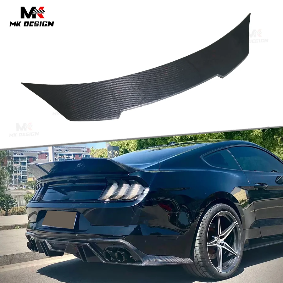 

Carbon Fiber Robot V2 Style Rear Trunk Lip Spoiler Ducktail for Ford Mustang 2015-2022 Rear Spoiler Wing Boot Lip Car Styling